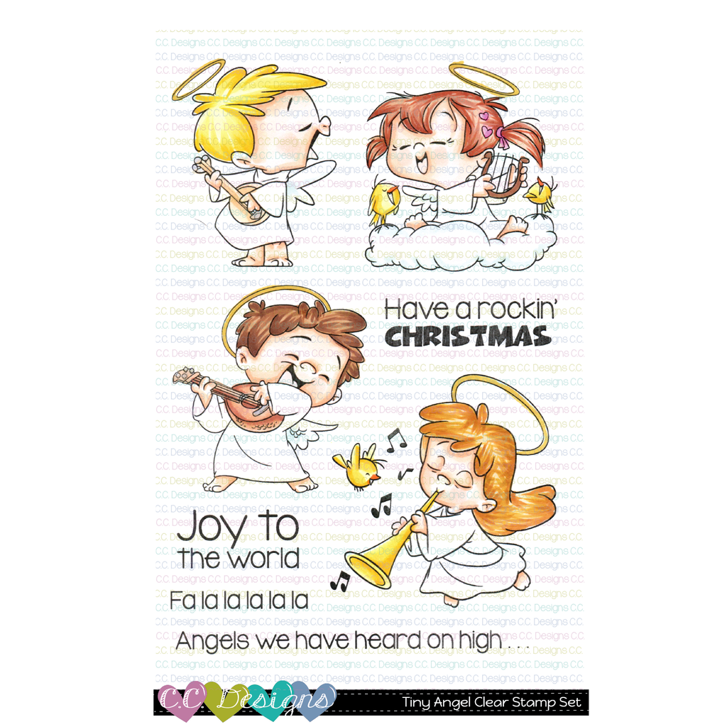 C.C. Designs - Tiny Angels Clear Stamp Set
