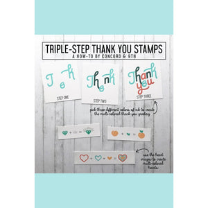 Concord & 9th TRIPLE-STEP THANK YOU Stamp and Die Sets
