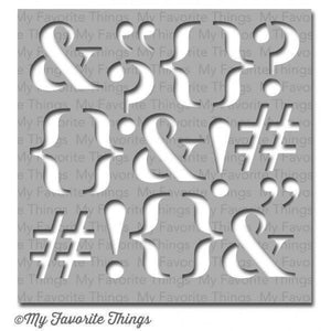 My Favorite Things - Punctuate It Stencil