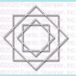 Frantic Stamper Precision Die - Interlocking Squares Frame
