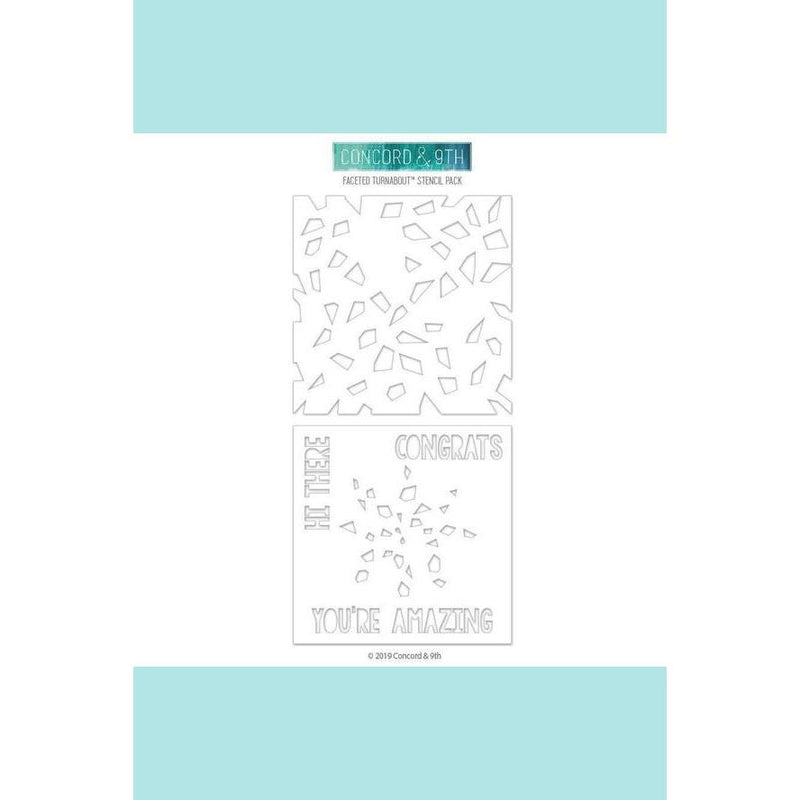 Concord & 9th - Faceted Turnabout Stencil Pack