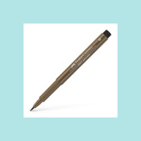 White Faber-Castell - Pitt Artist Brush Pen - Full Range of  Colours