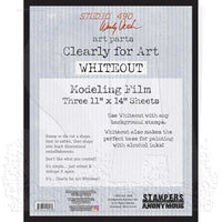 Stampers Anonymous - Studio 490 - Wendy Vecchi - Clearly for Art Whiteout